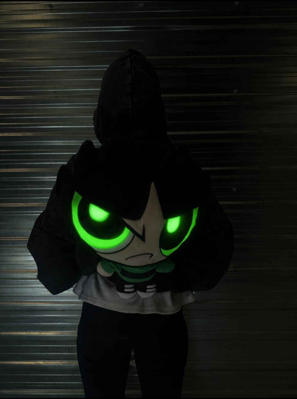 GREEN GLO IN THE DARK ROWDY RUFF BACKPACK